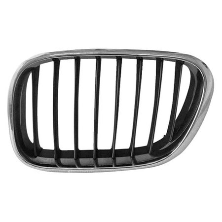 GEARED2GOLF Left Hand Grille Assembly for 2000-2003 BMW X5, Chrome & Black GE1604577